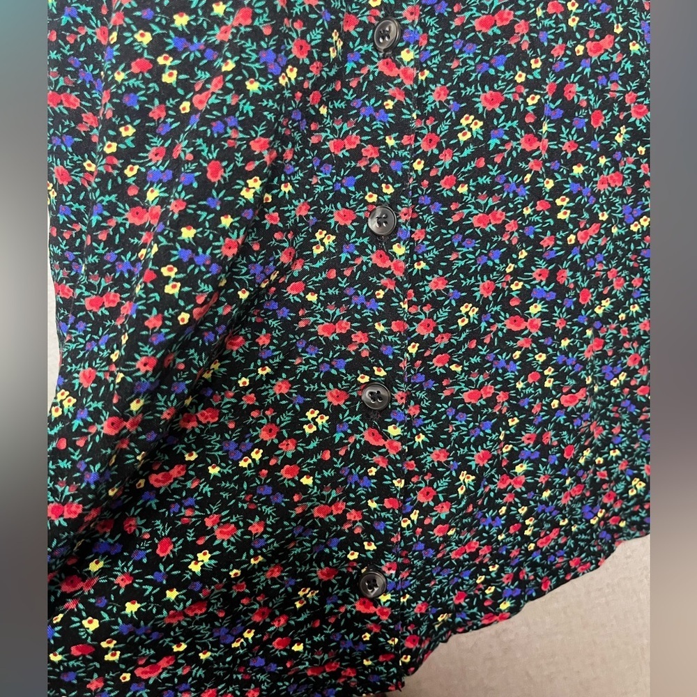 Urban Outfitters Black Floral Mini Dress - Picture 5 of 7